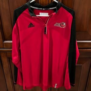 Adidas Jacksonville State University Athletic Quarter Zip Long Sleeved Mens L